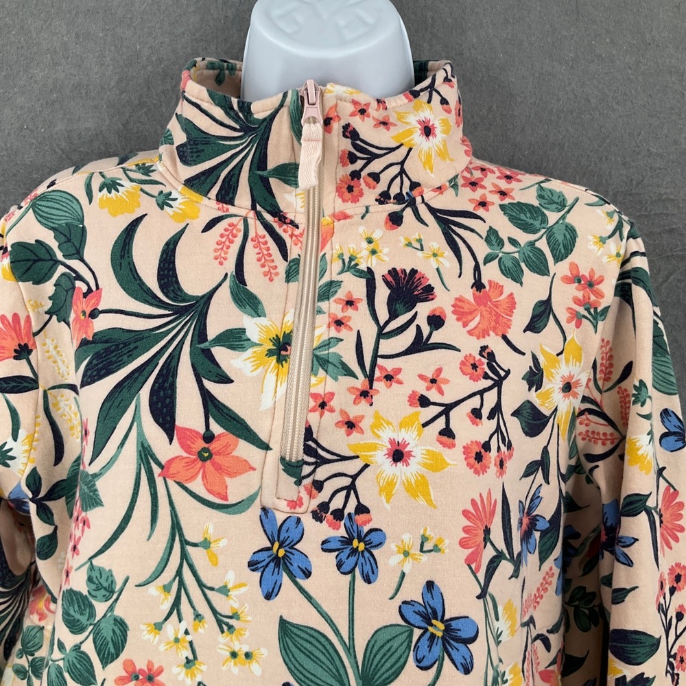 Vera Bradley Sweatshirt Womens Sz S Floral Garden 1/4 Zip Pullover Activewear - Picture 4 of 9